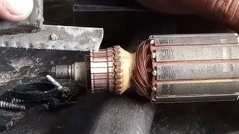 Armature Test Short Circuit and Commutator Cleaning ; complete video
