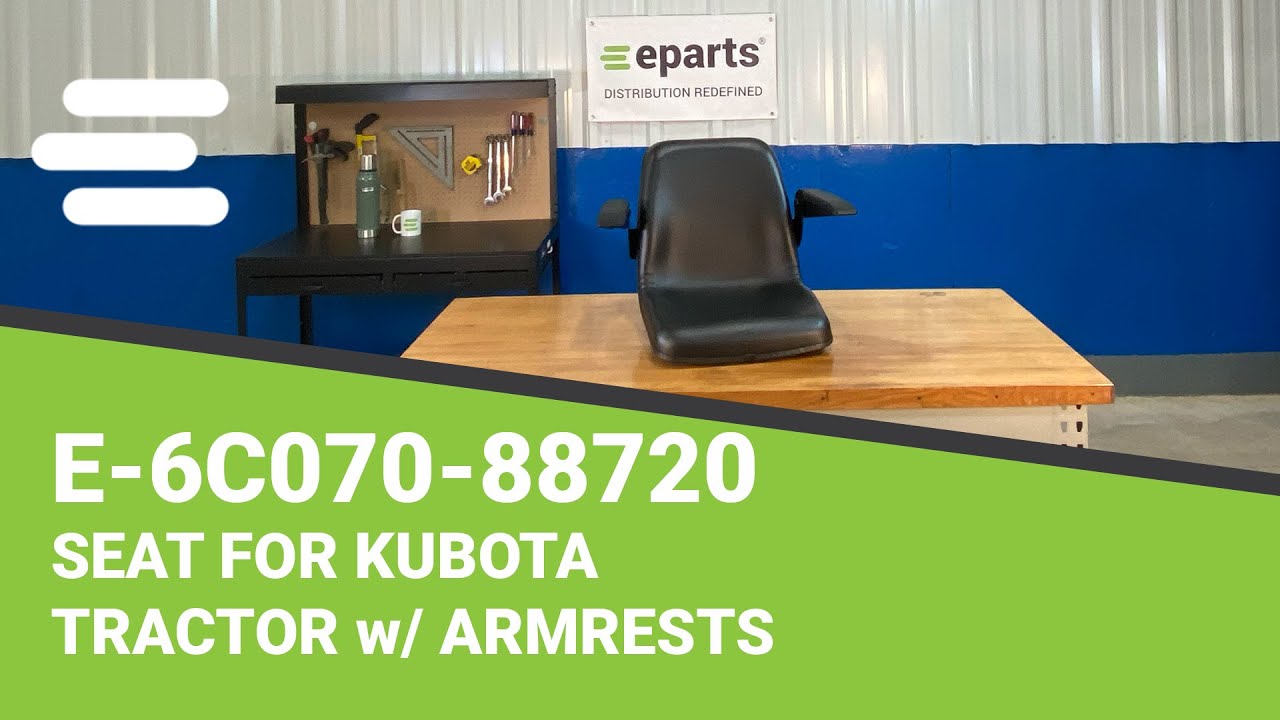 Review E6C07088720 Seat for Kubota Tractor w/ Armrests