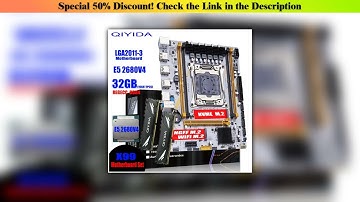 Today Only QIYIDA X99 Motherboard LGA 2011-3 Set Kit Xeon E5 2680 V4 CPU Processor 32G=2*16G DDR4 R