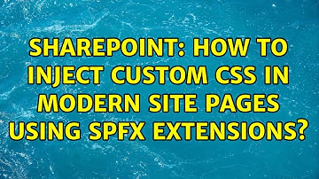 Sharepoint: How to inject custom CSS in Modern Site Pages using SPFx Extensions?