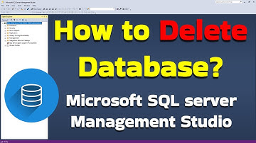 How to Delete Database Using Microsoft SQL Server Management Studio (SSMS) #mysql #ssms #sqlserver