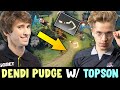 Dendi picked PUDGE when met Topson — 100% LEGEND HOOK