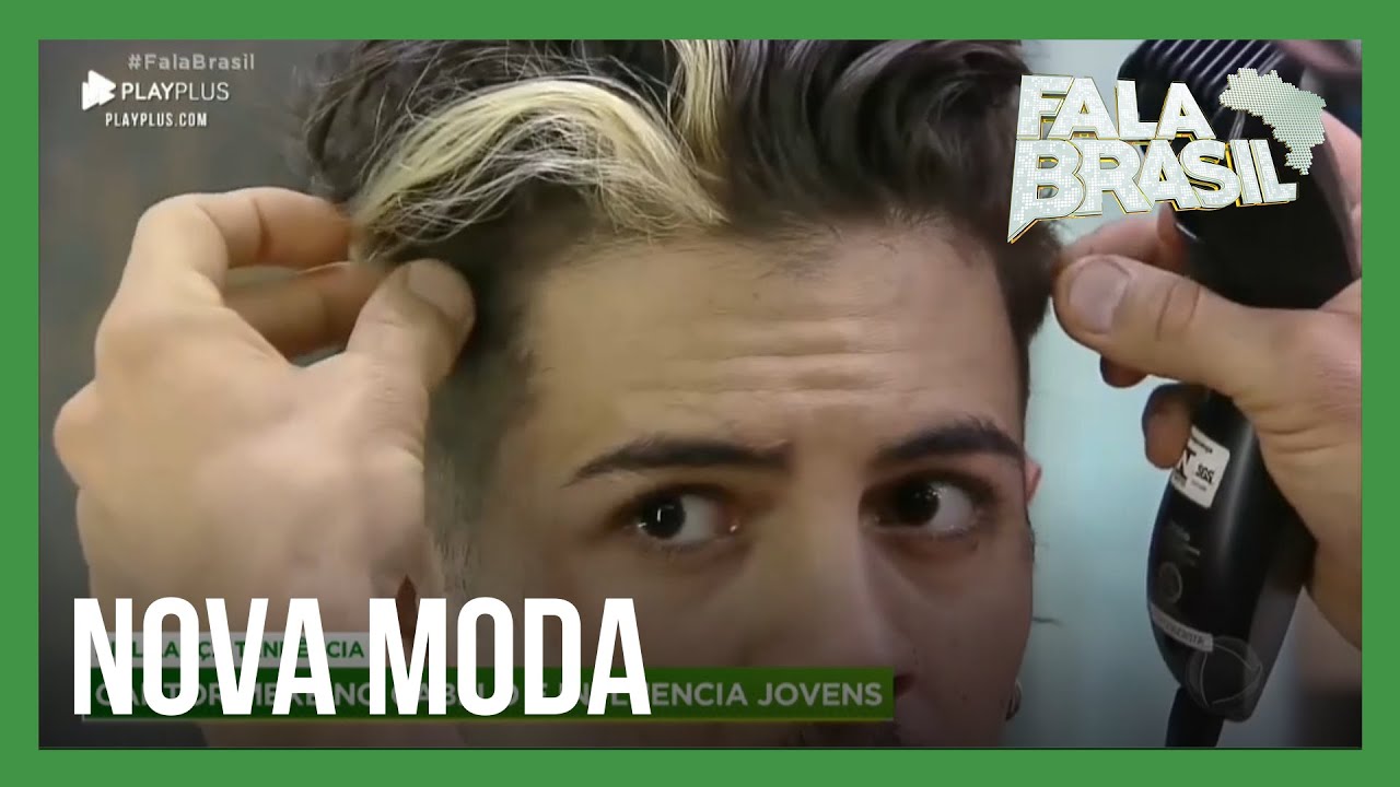 Cabelo de homem descolorido