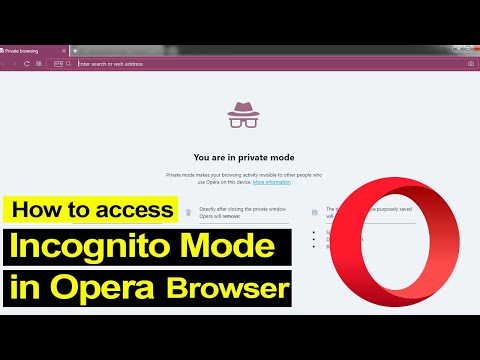 How to Access Incognito Mode in Opera?