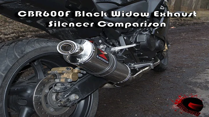 2013 CBR600F Black Widow Exhaust Silencer Comparison