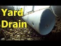 CATCH BASINS & FRENCH DRAIN STOPS FLOODING ~ gravel + PERFORATED PIPE Yard Drains