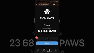 paws: how to claim your paws allocation to exchanges #paws