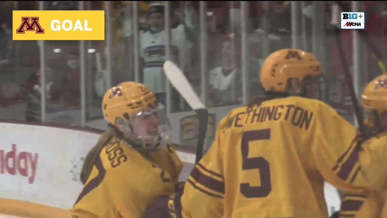 Gopher Women's Hockey Amy Potomak Scores GW Goal, Downs No. 1 Wisconsin 2-1