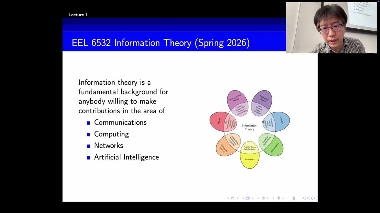 EEL6532 Information Theory Lecture 1