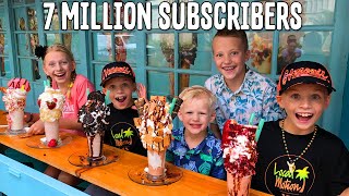 look at those shakes theyre huge 7 million subscriber party