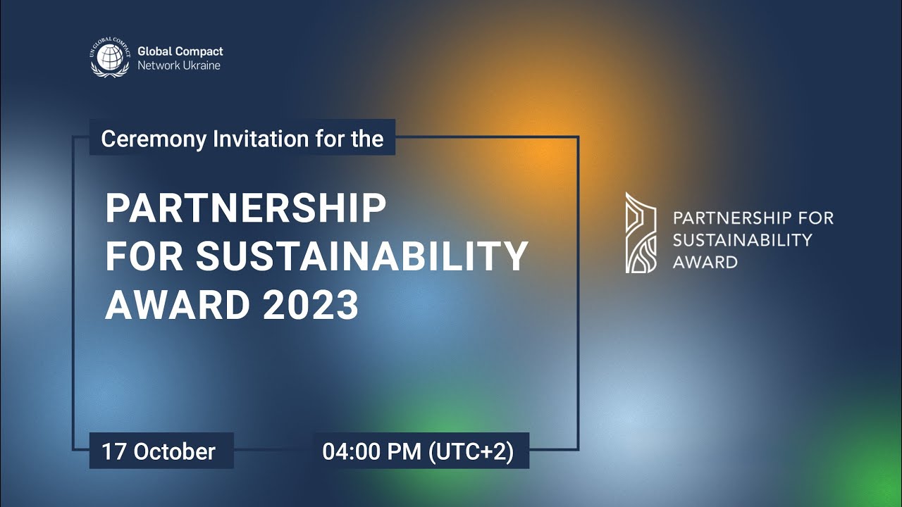 The awarding ceremony of the Partnership for Sustainability Award 2023 ...