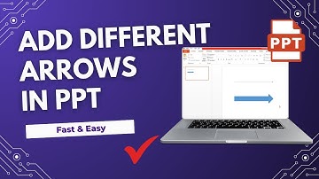 How to add an arrow in PowerPoint