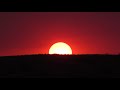 The Sun Setting into the Arizona Desert.