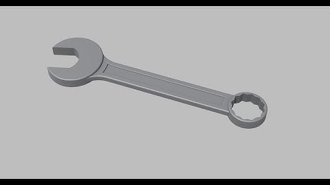 How to create a wrench tool with design spark mechanical