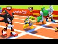 Mario & Sonic at the 2012 London Olympic Games (3DS) - All Charatcers 3000m Steeplechase Gameplay