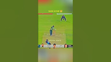 Wait For No look 👀 Saim Ayub 👑 #cricket #shorts