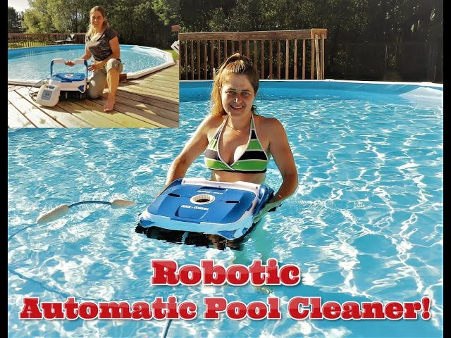 Robotic Automatic Pool Vacuum Cleaner Triple Motors Wall Climbing Twin  Filter Rock & Rocker HJ3052 