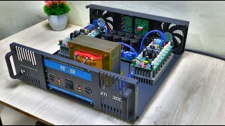 Build a High Power Amplifier Using 32 Transistors  SOCL 506 TEF with XTI3000 BOX