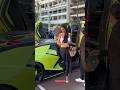 BEAUTIFUL LADY BOSS ARRIVES IN LAMBORGHINI REVUELTO #lamborghini #supercars #shorts #viral #trending