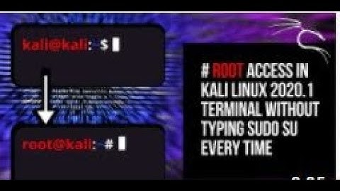 Grant Master Root Permission on Kali Linux 2020 without Typing sudo su #Root_Access