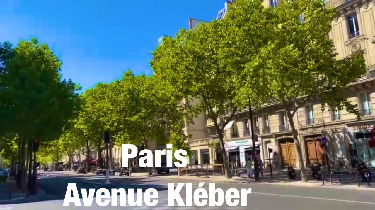 Paris city Avenue Kléber Paris, France 4K - YouTube
