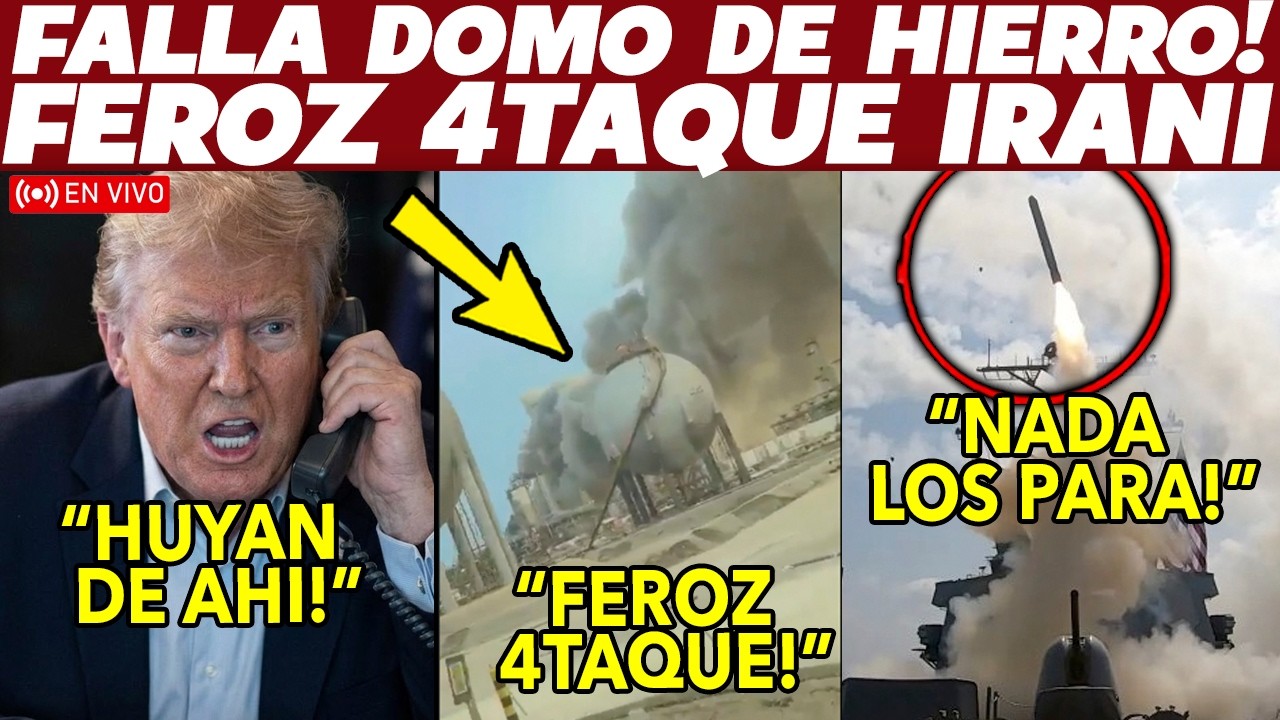 DE ULTIMA HORA! TRUMP SE ARREPIENTE, ORDENA HUIDA. FALLA DOMO DE HIERRO. NO PUEDEN FRENAR A IRAN