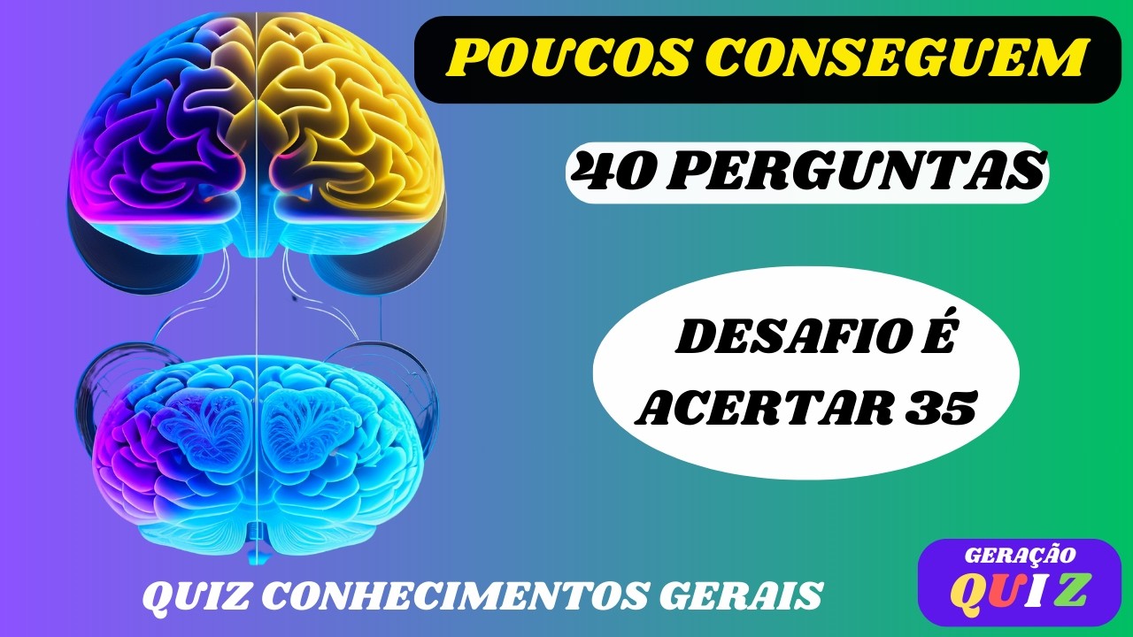 ✅🧡😃😃 QUIZ 2025: Teste Seus Conhecimentos Gerais (40 Perguntas!) #69