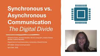 Synchronous vs. Asynchronous Communication