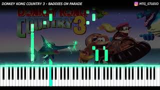 Donkey Kong Country 3 - Baddies On Parade | PIANO COVER | HOW TO PLAY