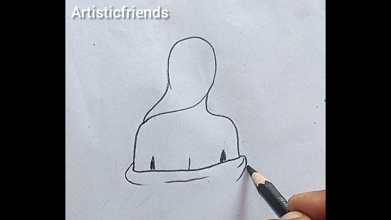 Women drawing #mahila drawing banane ka tarika kia hai#youtube #drawing #art 