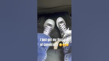 I just got my first pair of converse! 😚🤪🤭 #converse #justGotNewConverse