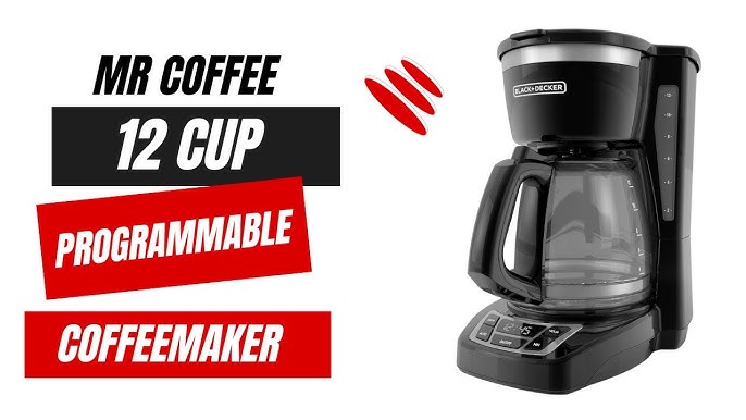  BLACK+DECKER 12-Cup* Programmable Coffeemaker, Black,  CM1070B-1: Home & Kitchen