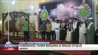 Takbir Bergema di Masjid Istiqlal