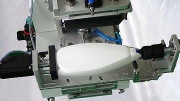 Flat shampoo bottles labeling machine double side semi automatic labeller applicator turning sticker