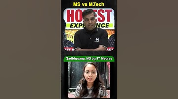 MS vs M.Tech: Key Differences & Which One to Choose? #shorts #short #msvsmtech #viralvideo #gfg