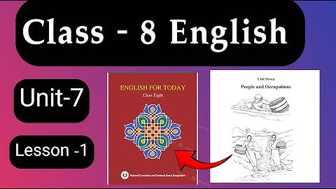 Class 8 English Unit 7 Lesson 1.Pearls! Pearls! Pearls!