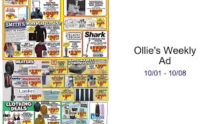 Ollie's Weekly Ad 10/01 - 10/08