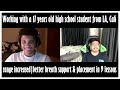 Singing Tips : Working with a 17 year old High school student from Los Angeles, California, USA