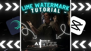 Smooth Line Watermark For Edits - CapCut Tutorial | Alight Motion Preset