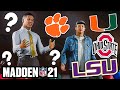 WHAT COLLEGE DO WE COMMIT TO!? NCAA PLAYOFFS! Madden 21 Face Of the Franchise Ep.2