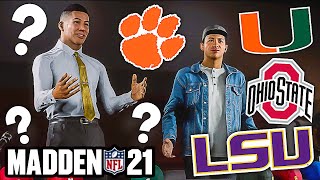 WHAT COLLEGE DO WE COMMIT TO!? NCAA PLAYOFFS! Madden 21 Face Of the Franchise Ep.2