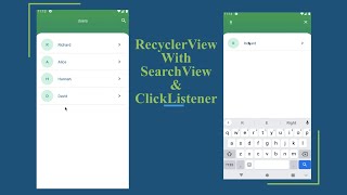 RecyclerView  - Android Recyclerview with Search View and on click open new activity screenshot 5