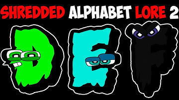 Creating an EPIC Shredded Alphabet Lore Part 2