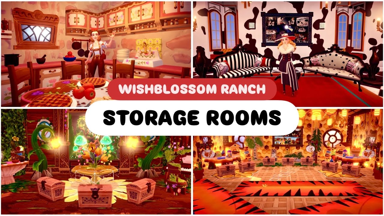 STORAGE ROOMS DECOR | WISHBLOSSOM RANCH. DISNEY DREAMLIGHT VALLEY. ROOM TOUR.