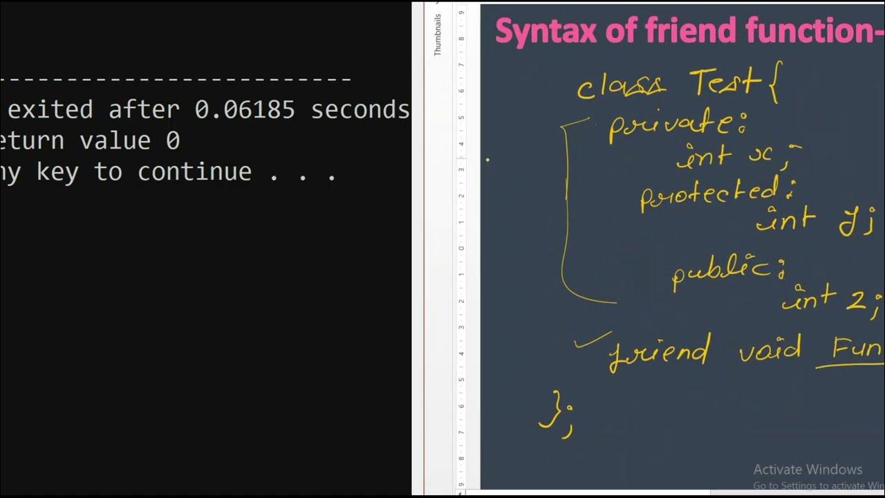 Friend Function in C++. - YouTube