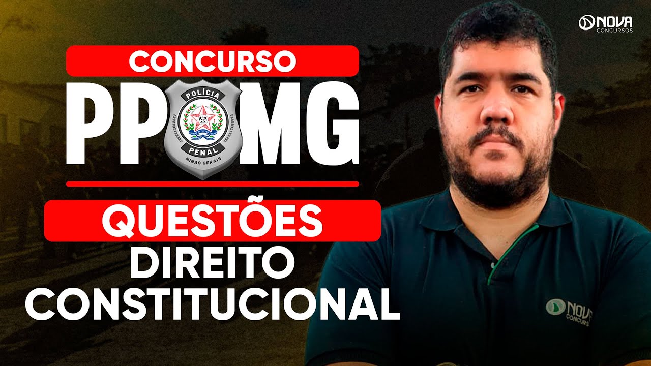 Concurso PPMG 2025: Questões Direito Constitucional - YouTube