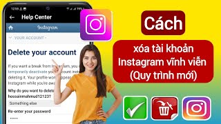 Cách xóa tài khoản Instagram 2024 | Xóa tài khoản Instagram vĩnh viễn (Quy trình mới)