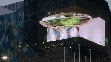 Creativa UFO 3DA - 3D anamorphic advertising
