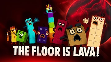 [Algodoo] Numberblocks 1 to 1 Trillion - the Floor is Lava!