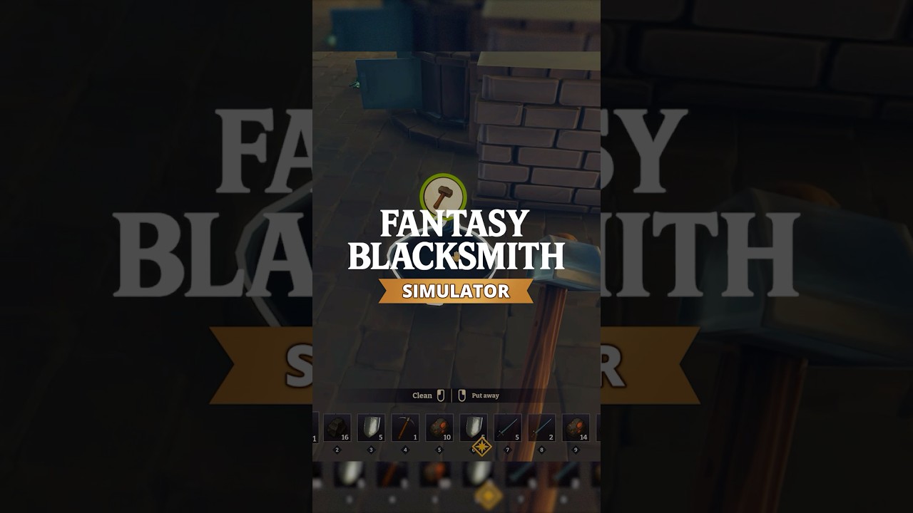 This Fantasy Blacksmith Simulator is INSANE! 🔥 #indiegame #simulatorgames #coopgaming